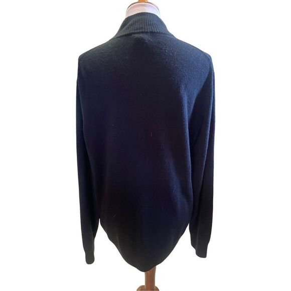 Dockers Black Half Zip/Mock Turtleneck Men’s Pullover Sweater Long Sleeve Size X - Picture 6 of 7